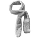 Acrylic fur scarf, Banana Republic.