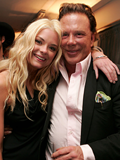 Jaime King and Mickey Rourke