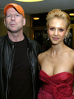 Bruce Willis and Jessica Alba