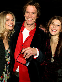 Kevin Bacon and Kyra Sedgwick and Marisa Tomei