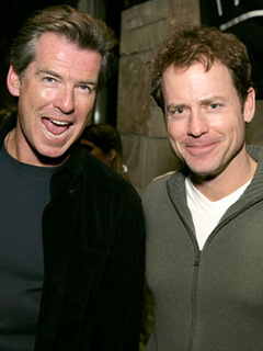 Greg Kinnear and Pierce Brosnan