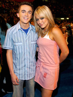 FRANKIE MUNIZ Y HILARY DUFF frankie muniz y hilary duff: