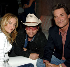 Bono and Kate Hudson and Kurt Russell