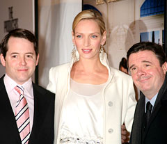 Matthew Broderick and Uma Thurman