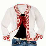 Cashmere cardigan, Jennifer Nicholson.