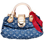Denim monogram bag, Louis Vuitton.