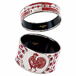 Enamel bracelets, Herm.