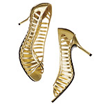 Leather open-toe pumps, Mossimo, Target.