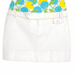 Tab-front minikirt, American Eagle Outfitters.