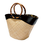 Straw tote, Putu by J. MacLear.