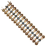 18kt-gold bracelet with sapphires and diamonds, Shaill, 