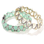 Sterling-and-resin bracelets, Ang.