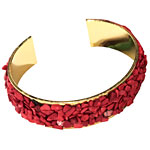 22kt-gold-plated cuff with coral, A.V. Max, A.V. Max.