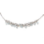 Sterling-silver necklace with blue topaz, Alex Woo.