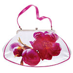 Silk douppioni floral-print bag, Trina Turk.