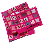 Jeux de Chanel silk georgette scarf, Chanel.