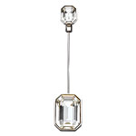 Vintage 1970s rhinestone stickpin, Yves Saint Laurent.