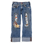 Children's patchwork jeans, True Religion, True Religion.