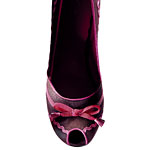 Canvas peep-toe shoes, Exchange by Charles David.
