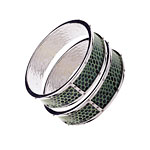 Metal-and-faux-lizard bracelets, Guess Jewelry.