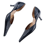 Leather kitten heels, Samant.