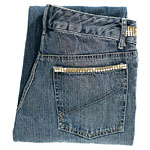 Jeans with sparkly detail, Single.
