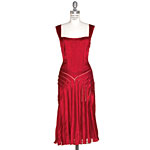 Silk charmeuse dress, Calvin Klein.