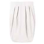 Wool-blend skirt with box pleat, Dimmer/D'Vrsi.