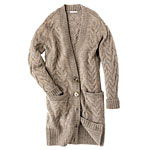 Cable-knit alpaca wool sweater, Vince.