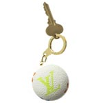 Leather key chain, Louis Vuitton.