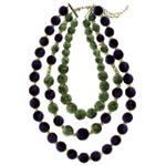 Velvet bead necklace, Viktoria Hayman.