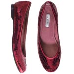 Sequined satin flats, Jill Stuart.