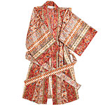 Polyester charmeuse robe (36" long), Oscar de la Renta.