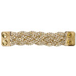 Braided Ice cuff with Swarovski crystals, Melamed.