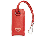 Leather cell-phone case, Prada.