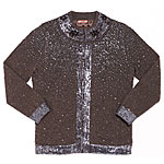 Beaded and sequined cashmere Iris cardigan in Heather Fawn, J. Crew.