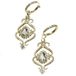 Topaz-and-diamond earrings, Erica Courtney.