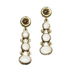 Moonstone-and-19kt-gold drop earrings, Elizabeth Locke.