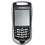 7105t with large keys, scratch-resistant color screen and limitless e-mail storage, Blackberry.