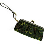 Pleated chenille evening bag, Coach.