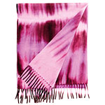 Cashmere, wool and angora Maltinto muffler with fringe in purple (also available in camel, red and teal), Colombo for Wild About Cashmere.