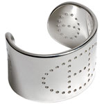 Sterling-silver Eclipse bracelet, Herm.