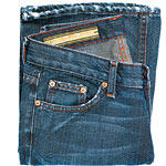 Machine-washable cashmere-and-cotton jeans, Jean Paul Da'mage.