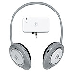 Wireless headphones for iPod with Bluetooth frequency-hopping technology, Logitech.
