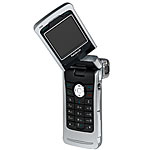 N90 cell phone includes a 90-degree rotating display panel and a two-megapixel video camera with Carl Zeiss optics, Nokia.