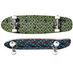 Maple skateboards (Cruiser, top, 30" x 8", and Piper, 27" x 6"), Deadly Squire.