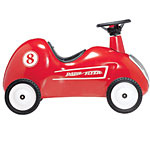 Radio Flyer fire-engine-red steel roadster with rubber tires and horn, for ages 1?4, L.L. Bean.