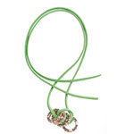 Cord necklace (available in four other colors) and charms; proceeds benefit St. Jude Children's Research Hospital,, 