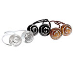 Resin-and-crystal ponytail holders, Medusa's Heirlooms.
