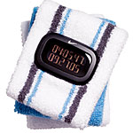 Interchangeable sweat cuff with digital watch and calendar, Nike.